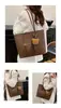 Bolsa Tote Grande da Moda Nova e Tendência, Bolsa de Ombro Feminina Tendência, Bolsa Retro para o Dia a Dia
