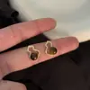 Pendientes de Colgante Calabaza con Piedra Ojo de Tigre Electrochapado en Oro Real de 18K Pendientes Retro Maillard Otoño e Invierno Pendientes Exquisitos Versátiles