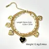 Pulsera de doble cadena de acero de titanio de moda transfronteriza europea y americana para mujer, simple y versátil, estilo ins, a la moda, lujo ligero, pulsera personalizada
