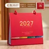 Calendario de escritorio 2027 Año del Cordero, disponible para venta al por mayor, adecuado para uso en oficina, con un diseño sencillo, personalizable con logotipos y puede usarse para fines publicitarios