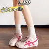 Versión de Piel de Vaca de Zapatos de Suela Súper Suave Que No Cansan Tus Pies, Zapatos de Mujer, Zapatos de Forrest Gump, Zapatos de Entrenamiento Alemanes Transpirables Finos para Verano, Zapatos Deportivos Casuales