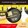 Plástico Gotejante Cristalino de PVC 3m Epoxy Logo de Carro Logo de Marca Sinal Adesivo Adesivo de Epoxy Transparente UV Placa de Nome