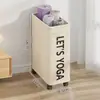 Cesta de Almacenamiento para Esterillas de Yoga, Organizador de Almacenamiento de Equipamiento Deportivo y Pelotas de Gran Capacidad para el Hogar, Estante de Almacenamiento para Equipamiento de Fitness
