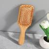 Peine de bambú para masajear de mano ahorrador de trabajo cabeza redonda dientes de bambú no dañan el cabello cabello largo de mujer peine de cojín de aire de goma para el hogar regalo