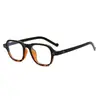 Nuevas Monturas de Gafas de Acetato Color Carey Retro Unisex Anti-Luz Azul Sin Graduación Modernas y Versátiles 3988