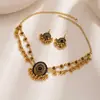 Collar Clavícula Bohemio Europeo y Americano, Pendientes con Borla de Perlas, Juego de Joyería Retro Exótico con Incrustaciones de Diamantes para Mujer