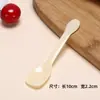 Colher Descartável para Iogurte Colher para Degustação de Sorvete Sobremesa Gelatina Pudim Molho Embalada Individualmente Pequena Colher de Plástico