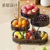 Prato de Frutas Casa Sala de Estar Mesa de Centro Multi-Camada Luxo Leve Mesa de Jantar Bancada Cesta de Frutas Doce Frutas Lanche Exibição Rack