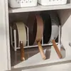 Cartera Casual Japonesa de Hierro Mango de Madera Soporte para Tapa de Olla Soporte para Tabla de Cortar Rejilla para Platos de Tres Compartimentos Estante de Almacenamiento para Suministros de Cocina