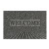 Alfombrilla de Piso con Relieve de Bienvenida para Eliminación de Polvo de Puerta Alfombrilla de Goma TPE Alfombrilla de Puerta con Relieve Cepillado Alfombra de Hotel Antideslizante