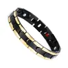 Tendencia de Moda Más Vendida Transfronteriza de Amazon Pulsera de Acero de Titanio Ajustable Antifatiga 10.7 Ancha Chapada al Vacío en Oro de 18 Quilates