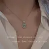 Collar con Candado de Paz de Calcedonia Natural Buda Maitreya Hebilla de Paz Nuevo Estilo Chino Estilo Antiguo Colgante Cheongsam Cadena para la Clavícula