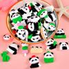 Novo Desenho Animado Fofo Panda Resina Acessórios Feito à Mão diy Bolsa de Material Capa de Celular Adesivo de Geladeira Elástico de Cabelo Acessórios de Cabelo Adesivo