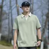 Camisa Polo Masculina Enbu Verão Novo Estilo Casual Versátil Manga Curta Camiseta Masculina Top Marca Tendência Camiseta de Meia-Manga