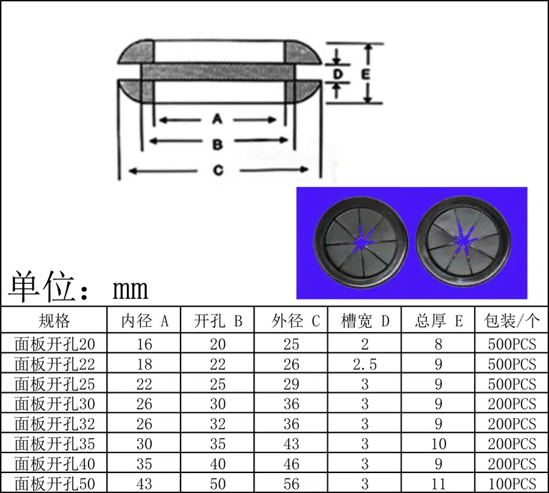 米字花瓣规格图