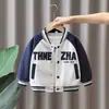 Chaqueta de Béisbol Infantil Nezha Primavera y Otoño Niños Bloque de Color Moda Ropa Exterior Nueva Ropa de Otoño 2025 Estilo Callejero Celebridad de Internet Chaqueta