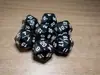 Dados Poliédricos Transparentes de 20 Caras de Colores Mixtos Multicolor para Juegos de Mesa y Juegos de Rol de Mesa, Suministro Directo del Extranjero Dados Acrílicos