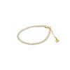 Pulsera de Perlas Naturales de Agua Dulce para Mujer, Lujo Ligero, Alta Gama, Nicho, Cuentas Espaciadoras de Cristal Simples, Cuentas Pequeñas de Arroz, Joyería de Perlas