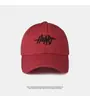 Gorra de Béisbol Color Borgoña Estilo Coreano de Algodón Puro para Mujer, Oversize y de Corte Profundo con Visera Rígida, Visera Ancha que Hace que la Cara Parezca Más Pequeña, Gorra Deportiva Versátil para Hombre