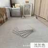 Alfombra para dormitorio uso doméstico, alfombrilla de noche estilo ins, tapete para suelo de balcón, resistente a la suciedad, patrón de cuadros simple, alfombrilla de espuma, se puede cortar a medida