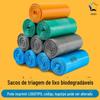 Saco de Lixo Degradável Cozinha Classificação Boca Plana Doméstico Perecível Espessado Comunidade Igual Bolso Plano de Quatro Cores