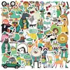 50 Pegatinas Divertidas de Personajes Animales Clip Art Dibujos Animados Manual Teléfono Móvil Laptop Guitarra Pegatinas Decorativas