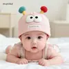 Touca de bebê para primavera e outono, estilo fino, protege a moleira, adequada para meninos e meninas, fofa para recém-nascidos e bebês