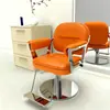 Silla de salón de alta gama para peluquerías, elegante y sencilla, silla de peluquería popular en línea, taburete de corte de pelo ajustable y giratorio