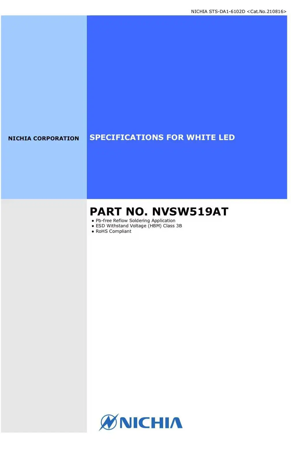 NVSW519AT NICHIA LED 5W