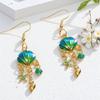 Pendientes Bohemianos Europeos y Americanos con Borlas de Océano Lujo Ligero Creativos Metal Gradiente Caracola Vieira Estrella de Mar Gancho para la Oreja