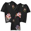 Camiseta de manga corta para padres e hijos, Año Nuevo chino, familia de tres, madre e hijo, vida de madre e hija, logo pequeño, figura HEM