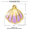 Brincos Pingente Estrela do Mar Árvore de Coco Óleo Pingando Férias Aço Titânio DIY Brincos Pingente Feminino Concha Aço Inoxidável Colar Acessórios de Joias