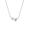 Collar de Cuentas de Amor para Mujer Estilo Ins Sencillo Lujoso Accesible Cadena de Hueso de Serpiente de Gama Alta Diseño Dulce de Nicho Collar al por Mayor
