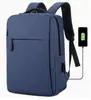 Mochila para Laptop de Negocios, Mochila de Viaje Impermeable de Oxford, Bolsa Escolar de Gran Capacidad, Mochila Casual Diaria con Puerto de Carga USB para Trabajo, Universidad, Viajes