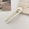 Pasador de Pelo Simple en Forma de U Pinza para el Pelo Accesorio para el Cabello Adorno para Moño Nuevo Estilo 2025 Peine para Mujeres Pasador para Fijar el Moño