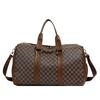 Bolsa de Viagem Xadrez Bolsa de Viagem Portátil de Ombro Transversal Bolsa de Ginástica Separada para Secos e Molhados Bolsa de Viagem de Lazer Moderna