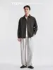 También Parada Otoño 2026 Camisa de Hombre Ligeramente Madura Resistente a las Arrugas Caída Camisa de Manga Larga Chaqueta Cardigan Italiana Camisa