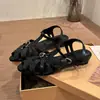Sandalias Romanas de Verano 2026 con Diseño Hueco Tejido, Punta Fina y Tacón Grueso para Mujer, de Moda para Combinar con Vestido, Sandalias de Correa Única, Tacón Medio, Punta Cerrada