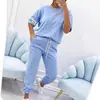 Verano 2025 Estación Independiente Aliexpress Estilo Popular Moda Casual Traje Estampado Desplazado Traje de Mujer Amazon