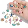 Pingentes Mistos de Animais Marinhos, Concha de Pérola, Estrela-do-Mar para DIY em Pulseira, Colar, Brinco, Decoração, Charms W536