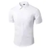 Camisa Blanca para Hombre, de Manga Larga, Anti-arrugas, Formal de Negocios, Corte Ajustado, Estilo Coreano, Camisa de Traje Casual Profesional, Ropa de Trabajo, Blanca para Hombre