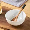 Jingdezhen Porcelana Blanca Tazón de Arroz Simple Blanco Puro Tazón de Sopa Hogareño Tazón de Fideos Color Bajo Esmalte Cerámica Tazón de Arroz traje Fábrica Venta al por Mayor
