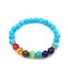AliExpress venda quente universo galáxia Sistema Solar oito planetas pulseira estrela guardiã contas de pedra natural pulseira para mulheres
