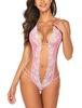 Suministro de comercio exterior Europa y Estados Unidos nueva ropa interior sexy mujeres sexy cuello hueco mono generación al por mayor