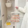 Roupa infantil coreana para meninas, conjunto de verão com proteção solar, novo estilo dopamina versátil e legal camiseta de manga comprida + calça casual