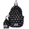 Mochila de Viaje Estilo Coreano con Lunares para Mujer, Mochila de Montañismo Deportiva al Aire Libre de Nicho, Mochila Ligera, Bolsa Casual para el Trabajo y la Escuela