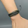 Accesorios Ajustables Transfronterizos, Pulseras de Cuero Multicapa Tejidas a Mano Personalizadas, Pulseras de Mano Simples y Versátiles para Estudiantes Hombres y Mujeres