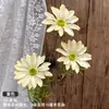 Buquê amarelo multi-cabeça longo ramo rosa peônia hortênsia amarelo claro casamento estrada de casamento fundo de chumbo flor falsa flor de seda