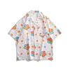 2558-2602 Gola Cubana Manga Curta Estilo Igual Masculino e Feminino Manga Três Quartos Estilo Férias na Praia Festival Songkran Tailandês Havaí