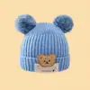 Gorros Infantiles con Letras, Estilo Coreano y Japonés 2025 Gorros de Punto para Bebé al por Mayor, Nuevos Gorros de Punto para Bebé Otoño e Invierno Ins